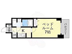 S-RESIDENCE難波Briller 1Kの間取図画像