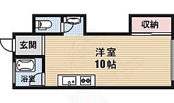 湯浅マンション ワンルームの間取図画像