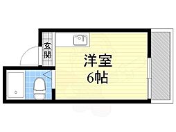 ラパンジール大国4 ワンルームの間取図画像