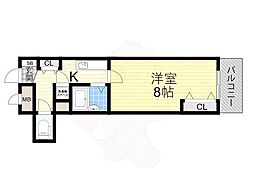 フィレンツェ 1Kの間取図画像
