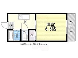 SOLEIL心斎橋 1Kの間取図画像