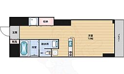 エクセレント高津 1Kの間取図画像