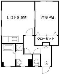 間取図画像 1LDK