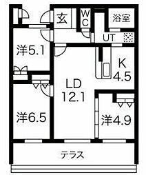 福岡市地下鉄七隈線 桜坂駅 徒歩29分 3階/-