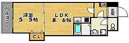 エース五番館 1LDKの間取図画像