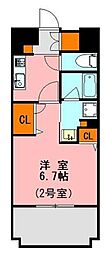 LANDICBAYFIELD 1Kの間取図画像