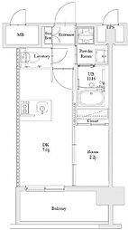 エンクレスト博多駅南FIT 1DKの間取図画像