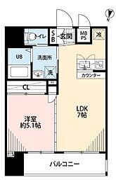 サヴォイマキシマイズ博多ステーション 1LDKの間取図画像