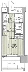 GRANFOREHakataWaterFront ワンルームの間取図画像