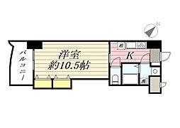 ロイヤル博多駅前 1Kの間取図画像