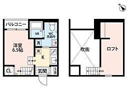 solacasaquattuor ワンルームの間取図画像