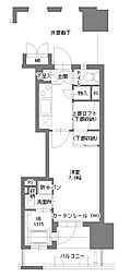 アクタス博多5タワー 1Kの間取図画像