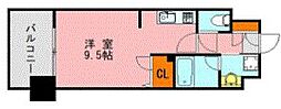 LANDICS4173 ワンルームの間取図画像