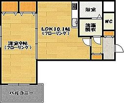 エース五番館 1LDKの間取図画像