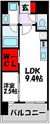 ベイグランデ 1LDKの間取図画像