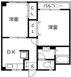 ハイウッド美野島 4階