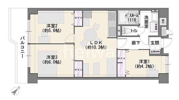 間取りを拡大表示