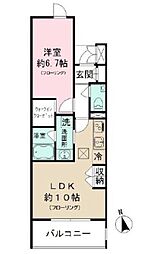 Heathgate Daizawa 1階1LDKの間取り