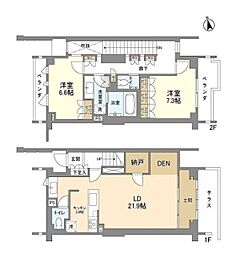 瀬田の杜Garden&TerraceC 2LDKの間取図画像