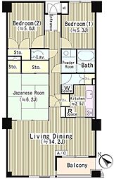 田園調布南マンション 3LDKの間取図画像