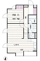 エクセル米喜 2LDKの間取図画像