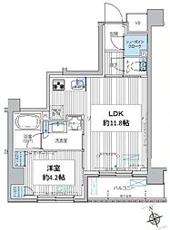 シエール自由が丘 1LDKの間取図画像