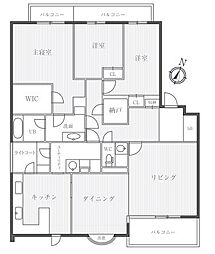 世田谷野毛レジデンス 3SLDKの間取図画像