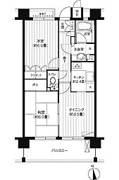 パシフィーク品川 2DKの間取図画像