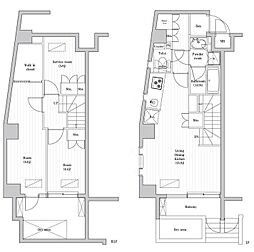 レジデンス桜新町ガーデン 2SLDKの間取図画像
