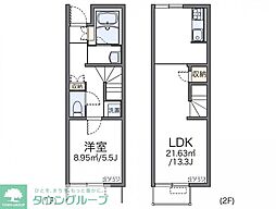 京王高尾線 高尾駅 バス14分 慈根寺下車 徒歩3分の賃貸アパート 1階1LDKの間取り