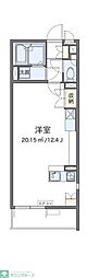 JR中央線 八王子駅 バス19分 尾崎下車 徒歩3分の賃貸マンション 2階ワンルームの間取り