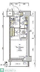 京王線 京王八王子駅 徒歩9分の賃貸マンション 2階1Kの間取り