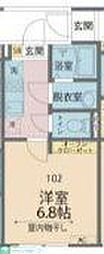 JR中央線 西八王子駅 徒歩11分の賃貸アパート 2階1Kの間取り