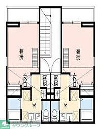 JR中央線 西八王子駅 徒歩11分の賃貸アパート 3階1Kの間取り