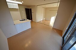 西武多摩川線 是政駅 徒歩9分の賃貸アパート 1階2LDKのリビング/ダイニング