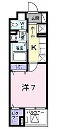 間取図画像 1K
