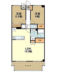 T-FLAT 2LDKの間取図画像