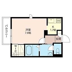ファミールメゾン 1Kの間取図画像