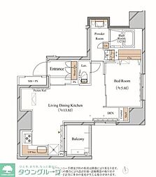 ブランシエスタ上野 7階1LDKの間取り