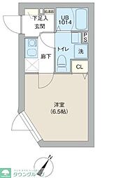 レピュア三ノ輪レジデンスII 4階1Kの間取り