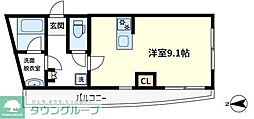 メゾン　ソレイユ 3階ワンルームの間取り