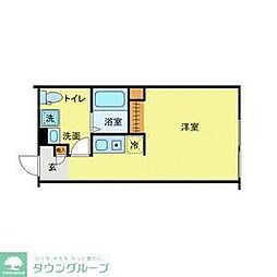 フィオーネ東尾久 ワンルームの間取図画像