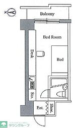 アレックス日乃本 ワンルームの間取図画像