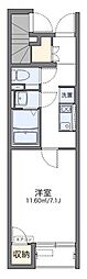 レオネクストルーチェ 1Kの間取図画像