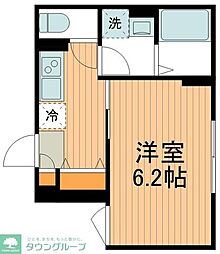 エルファーロ木場公園 1Kの間取図画像