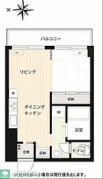 マンション二葉 1LDKの間取図画像
