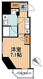 アイルイムーブル御茶ノ水 1Kの間取図画像