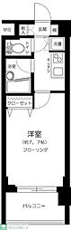 ラグジュアリーアパートメント両国 1Kの間取図画像