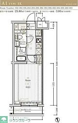 MAXIVKAWASAKINORTH 1Kの間取図画像