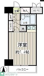 ビクセル川崎 ワンルームの間取図画像
